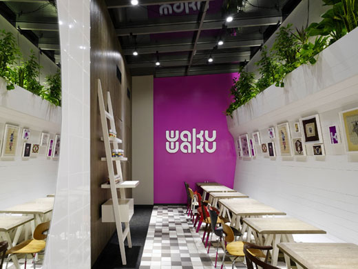 Дизайн интерьера ресторана waku-waku