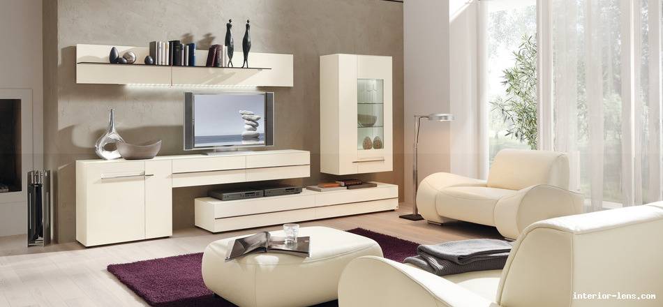 Современный дизайн гостиной мебели